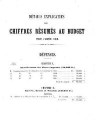 20 vues bud_1868 Budget de la Ville de Genève pour l'année 1868