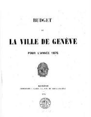 21 vues bud_1875 Budget de la Ville de Genève pour l'année 1875