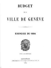 31 vues bud_1884 Budget de la Ville de Genève pour l'année 1884