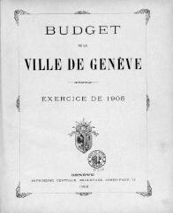 88 vues bud_1905 Budget de la Ville de Genève pour l'année 1905