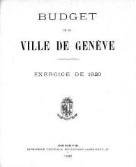 126 vues  - bud_1920 Budget de la Ville de Genève pour l\'année 1920 (ouvre la visionneuse)