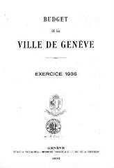 88 vues bud_1936 Budget de la Ville de Genève pour l'année 1936
