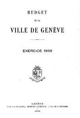 90 vues bud_1938 Budget de la Ville de Genève pour l'année 1938