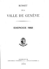 82 vues bud_1953 Budget de la Ville de Genève pour l'année 1953