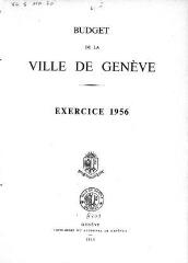 72 vues bud_1956 Budget de la Ville de Genève pour l'année 1956