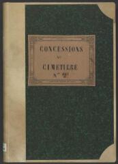186 vues 552.A.3/9 Cimetière de Plainpalais : concessions 446-1236