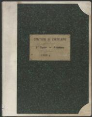 128 vues 552.B.1/15 Cimetière de Châtelaine : registre tombes à la ligne fossés A-C 1-3261