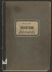 100 vues 552.B.1/25 Cimetière de Châtelaine : répertoire des personnes incinérées puis inhumées