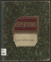 113 vues 552.B.1/4 Cimetière de Châtelaine : répertoire des caveaux