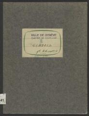 48 vues  - 552.B.1/41 Cimetière de Châtelaine : registre des personnes incinérées puis inhumées, suite quartier B (ouvre la visionneuse)