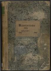 312 vues  - 552.B.2/4 Cimetière de Châtelaine : répertoire enfants grands et petits (ouvre la visionneuse)