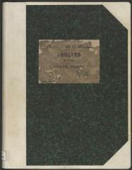 219 vues 552.D.1/9 Cimetière de Saint-Georges : registre des tombes à la ligne, carrés A-N ouest, 1er tour