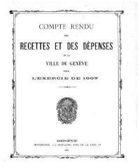 88 vues  - crf_1897 Compte rendu des recettes et des dépenses de la Ville de Genève : pour l\'exercice 1897 (ouvre la visionneuse)