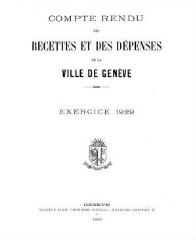 108 vues  - crf_1929 Compte rendu des recettes et des dépenses de la Ville de Genève : pour l\'exercice 1929 (ouvre la visionneuse)
