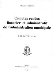 166 vues  - crf_1953 Comptes rendus financier et administratif de l\'Administration municipale 1953 (ouvre la visionneuse)