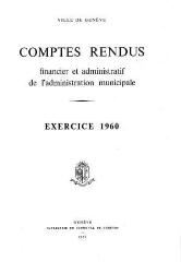 169 vues  - crf_1960 Comptes rendus financier et administratif de l\'Administration municipale 1960 (ouvre la visionneuse)