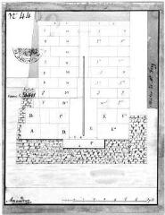 1 vue  - 252.D.1/73 Pélisserie, Rue de la; Plan d\'approvisionnement en eau de la fontaine, signé par Amoudruz (ouvre la visionneuse)
