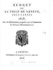 8 vues  - bud_1818 Budget de la Ville de Genève pour l\'année 1818 (ouvre la visionneuse)