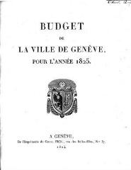 8 vues  - bud_1825 Budget de la Ville de Genève pour l\'année 1825 (ouvre la visionneuse)