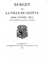 10 vues  - bud_1827 Budget de la Ville de Genève pour l\'année 1827 (ouvre la visionneuse)