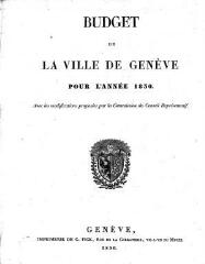 12 vues  - bud_1830 Budget de la Ville de Genève pour l\'année 1830 (ouvre la visionneuse)