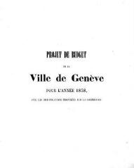 20 vues  - bud_1838 Budget de la Ville de Genève pour l\'année 1838 (ouvre la visionneuse)