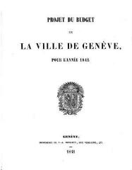 32 vues  - bud_1842 Budget de la Ville de Genève pour l\'année 1842 (ouvre la visionneuse)