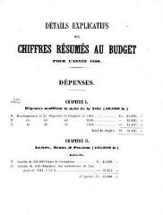 23 vues  - bud_1858 Budget de la Ville de Genève pour l\'année 1858 (ouvre la visionneuse)