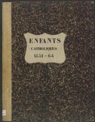 22 vues  - 552.A.2/1 Cimetière de Plainpalais : registre inhumations catholiques enfants A-D (ouvre la visionneuse)
