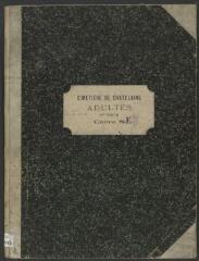 50 vues  - 552.B.1/23 Cimetière de Châtelaine : registre tombes à la ligne carré S-E 3451-3711 (ouvre la visionneuse)