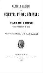 39 vues  - crf_1865 Compte rendu des recettes et des dépenses de la Ville de Genève : pour l\'exercice 1865 (ouvre la visionneuse)