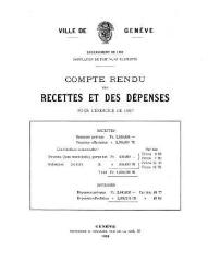 34 vues  - crf_1887 Compte rendu des recettes et des dépenses de la Ville de Genève : pour l\'exercice 1887 (ouvre la visionneuse)