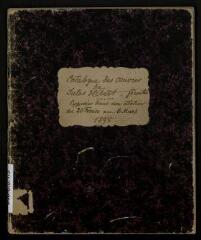 31 vues  - 340.C.5.1/9 «Catalogue des oeuvres de Jules Hébert, peintre. Exposées dans son atelier du 20 février au 6 mars 1898» (ouvre la visionneuse)